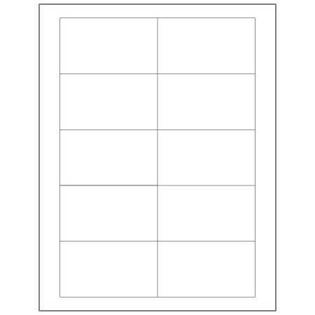 Bsc Preferred 3-1/2 x 2'' White Rectangle Laser Labels, 1000PK BUY00021785